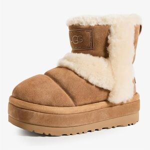 UGG Chestnut Shearling Platform Boots